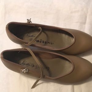 Nude color StylePlus Dance Shoes with straps